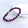巴西天然紫色石榴石手串-红掌柜