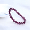 6.5mm天然紫色石榴石手串-红掌柜