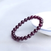 巴西天然紫色石榴石手串-红掌柜