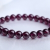 7mm巴西天然石榴石手串-红掌柜
