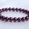 天然紫色石榴石手串-红掌柜