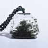 巴西天然绿幽灵秤砣水晶吊坠-红掌柜