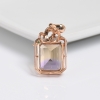 18K镶钻巴西紫黄晶吊坠-红掌柜