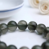 巴西天然13.5mm绿发晶圆珠手串 - 红掌柜