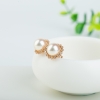 日本海水白色珍珠耳钉-红掌柜