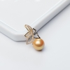 银镶金色珍珠吊坠-红掌柜