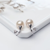 银镶淡水珍珠耳坠-红掌柜