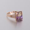18K金镶紫黄晶戒指-红掌柜
