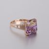 18K金镶紫黄晶戒指-红掌柜