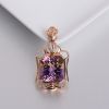 18K金镶钻紫黄水晶吊坠-红掌柜