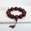 水波纹鸡血红单圈手串-红掌柜