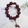 天然水波纹鸡血红单圈手串-红掌柜