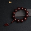 印度满星鸡血红小叶紫檀手串-红掌柜