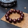 21mm鸡血红小叶紫檀单圈手串-红掌柜