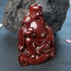 小叶紫檀地主摆件-红掌柜