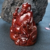 天然小叶紫檀地主摆件-红掌柜