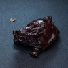 鸡血红小叶紫檀龙龟摆件-红掌柜