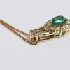 蓝绿色祖母绿刻面项链-红掌柜