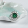 哥伦比亚天然18K祖母绿戒指-红掌柜