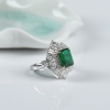 天然18K祖母绿戒指-红掌柜