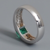 蓝绿色祖母绿戒指-红掌柜