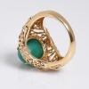 哥伦比亚鲜绿祖母绿猫眼戒指 - 红掌柜