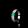 蓝绿祖母绿戒指-红掌柜