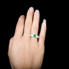 18K蓝绿祖母绿戒指-红掌柜