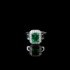 18K蓝绿祖母绿戒指-红掌柜