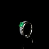 蓝绿祖母绿戒指-红掌柜