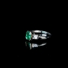 蓝绿祖母绿戒指-红掌柜