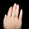 18K蓝绿祖母绿戒指-红掌柜