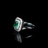 蓝绿祖母绿戒指-红掌柜