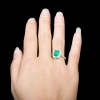 18K蓝绿祖母绿戒指-红掌柜