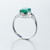 18K金镶钻哥伦比亚祖母绿宝石戒指-红掌柜