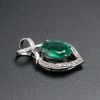 金镶钻哥伦比亚祖母绿吊坠-红掌柜