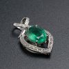 金镶钻祖母绿吊坠-红掌柜