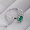 天然祖母绿宝石戒指-红掌柜