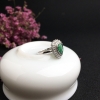 天然18K金镶钻祖母绿戒指 - 红掌柜