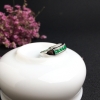 18K金镶钻祖母绿戒指 - 红掌柜