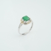 哥伦比亚黄绿祖母绿戒指 - 红掌柜
