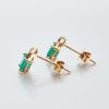 祖母绿耳钉-红掌柜