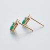 祖母绿耳钉-红掌柜