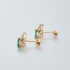 祖母绿耳钉-红掌柜
