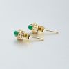祖母绿耳钉-红掌柜