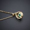 哥伦比亚天然祖母绿项链-红掌柜