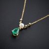 18K金哥伦比亚祖母绿项链-红掌柜