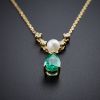 18K金祖母绿项链-红掌柜