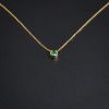 18K金镶嵌哥伦比亚天然祖母绿项链-红掌柜