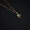 18K金镶嵌祖母绿项链-红掌柜
